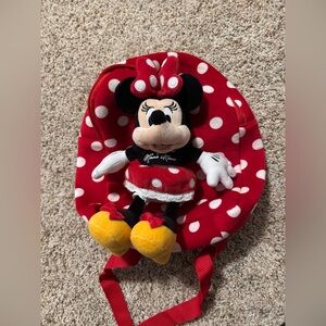 Plush Minnie Mouse Backpack